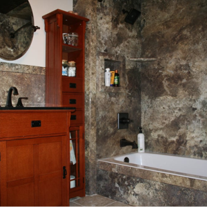 A bath remodel we did in Montclair