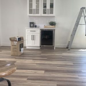 Laminate flooring we installed in Chino